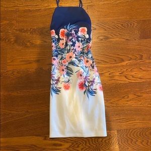 Floral tight fit dress